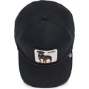 schwarze-gebogene-snapback-kappe-rottweiler-alpha-dog-100-the-farm-all-over-canvas-von-goorin-bros