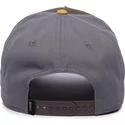 casquette-courbee-marron-grise-et-orange-snapback-loup-lone-wolf-100-the-farm-all-over-canvas-goorin-bros