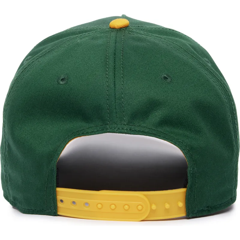 cappellino-visiera-curva-verde-e-giallo-snapback-elefante-extra-large-100-the-farm-all-over-canvas-di-goorin-bros