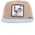 gorra-plana-marron-y-azul-snapback-gallo-cock-free-range-the-farm-flats-de-goorin-bros