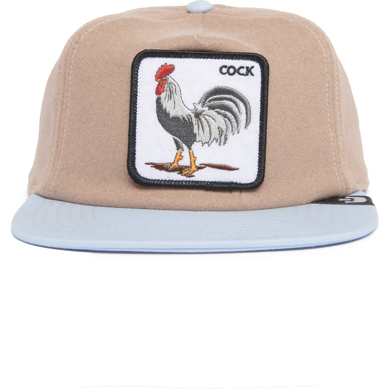 braune-und-blaue-flatcap-snapback-hahn-cock-free-range-the-farm-flats-von-goorin-bros