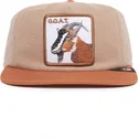 flad-brun-snapback-kasket-ged-goat-alpine-base-the-farm-flats-fra-goorin-bros