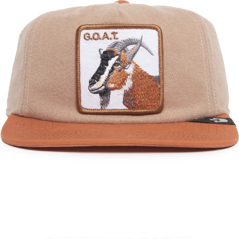brazowa-plaska-czapka-snapback-koza-goat-alpine-base-the-farm-flats-goorin-bros
