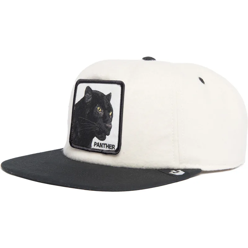 czapka-z-daszkiem-biala-i-czarna-snapback-pantera-black-panther-stealth-explorer-the-farm-flats-od-goorin-bros