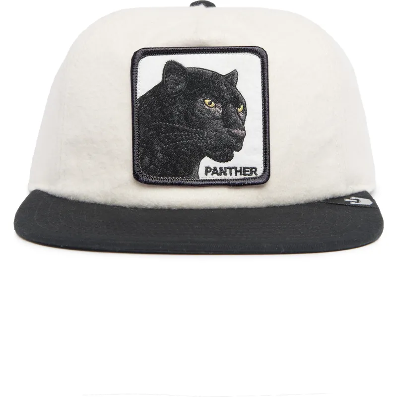 svart-och-vit-platt-keps-snapback-panter-black-panther-stealth-explorer-the-farm-flats-fran-goorin-bros