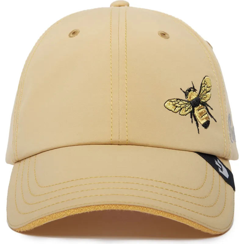 gul-bojd-justerbar-keps-med-bi-boss-honey-love-the-farm-lady-balls-fran-goorin-bros