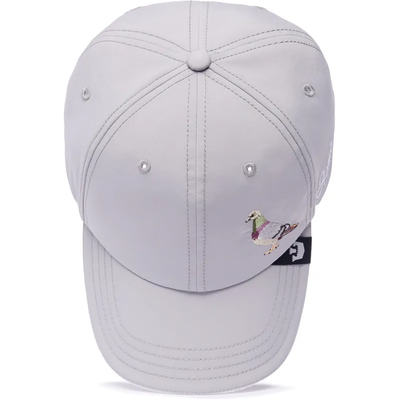 czapka-z-szarym-zakrzywionym-daszkiem-regulowana-golebia-homie-s-where-the-heart-is-the-farm-lady-balls-od-goorin-bros