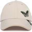 gorra-curva-beige-ajustable-mariposa-forever-fresh-the-farm-lady-balls-de-goorin-bros