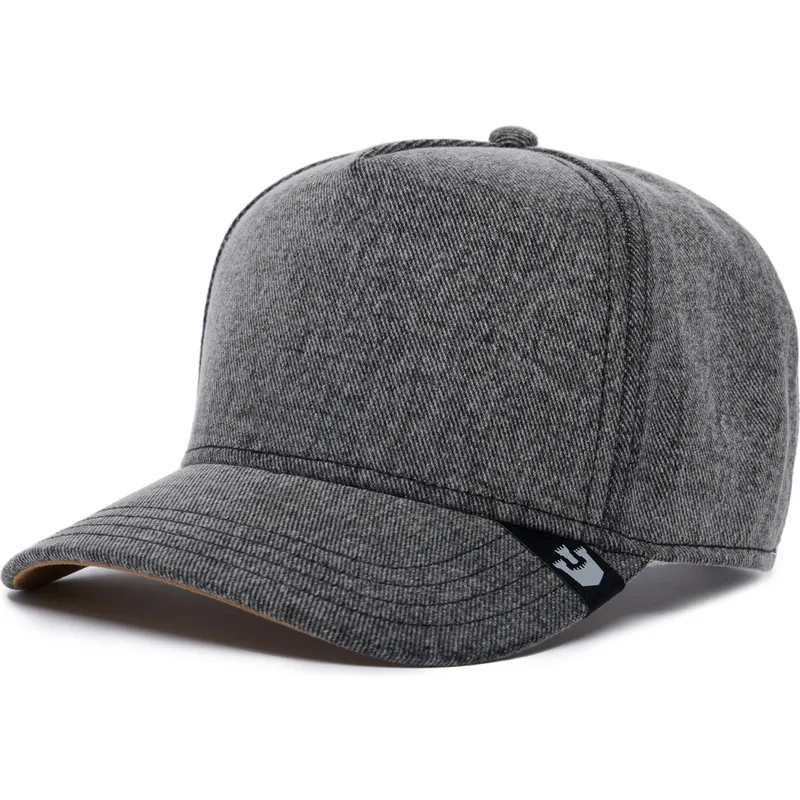 cappellino-curvo-grigio-snapback-the-farm-nude-denim-di-goorin-bros