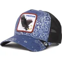 marinebla-trucker-kasket-med-orn-freedom-a-the-w-in-a-d-the-farm-paisley-fra-goorin-bros