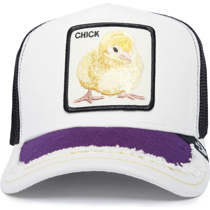 czapka-trucker-bialo-czarna-z-kurczakiem-silky-chick-the-farm-silky-roots-od-goorin-bros