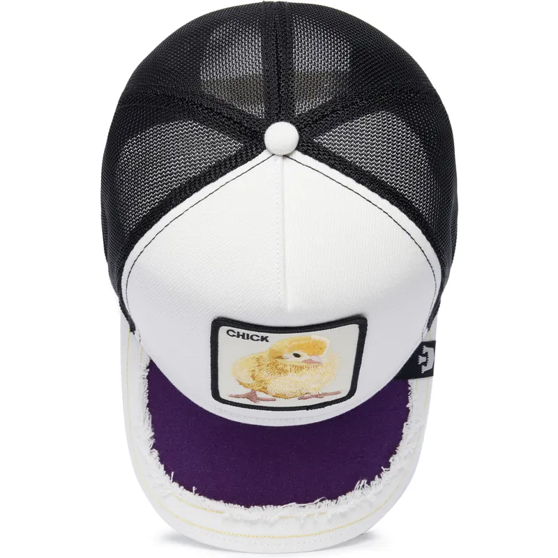 trucker-cap-weiss-und-schwarz-kuken-silky-chick-the-farm-silky-roots-von-goorin-bros