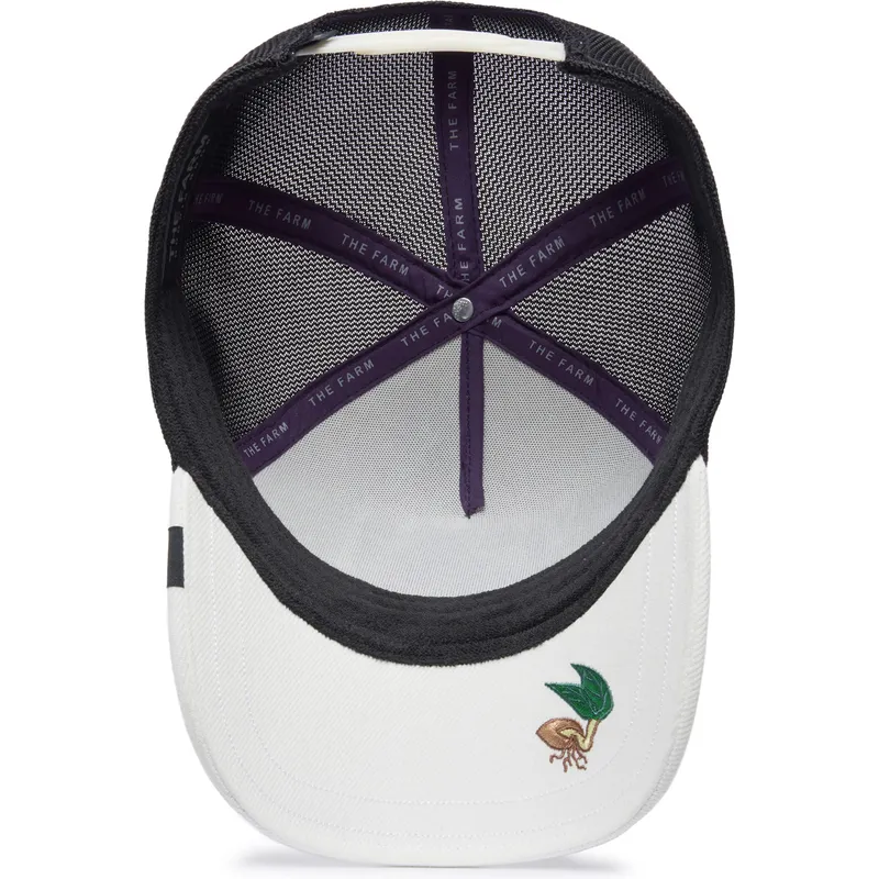 czapka-trucker-bialo-czarna-kurczak-silky-chick-the-farm-silky-roots-goorin-bros