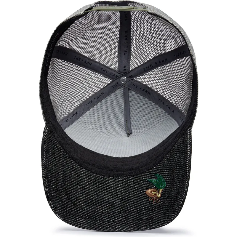 trucker-cap-schwarz-und-grau-schaf-silky-sheep-the-farm-silky-roots-von-goorin-bros