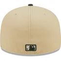 casquette-plate-marron-et-verte-ajustee-5950-team-landscape-new-york-yankees-mlb-new-era