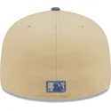 mutzen-flach-braun-angepasst-59fifty-team-landscape-der-los-angeles-dodgers-mlb-von-new-era