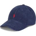 cappellino-curvo-blu-navy-regolabile-con-logo-rosso-cotton-terry-classic-sport-di-polo-ralph-lauren