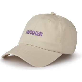 Gorra curva beige ajustable Amour de Pica Pica