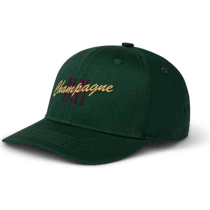 cappellino-snapback-verde-curvo-champagne-papi-di-pica-pica