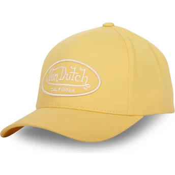 Gorra curva amarilla ajustable LOF CB C6 de Von Dutch