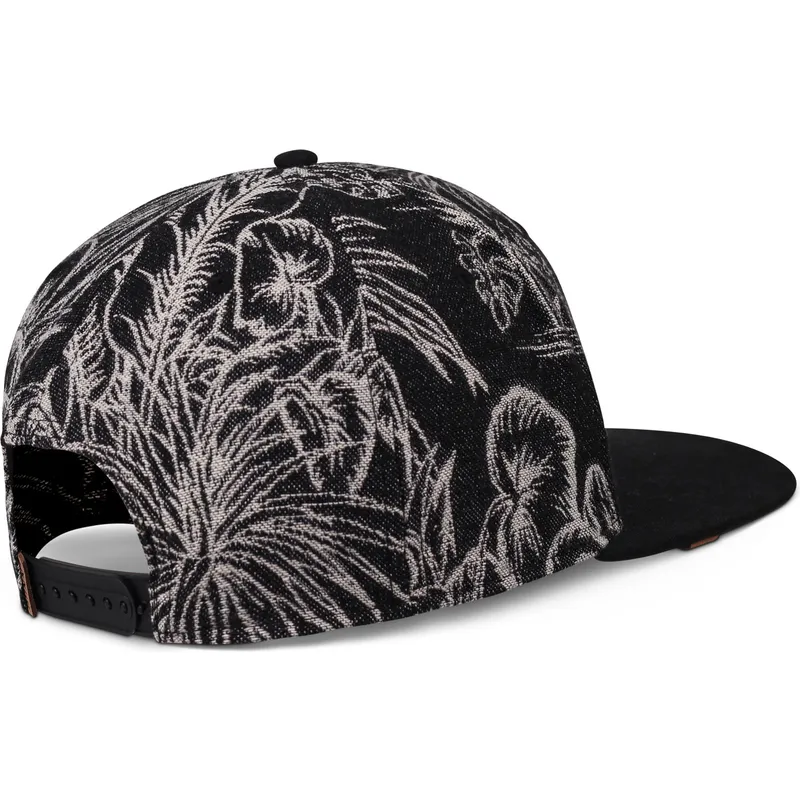 snapback-nero-con-visiera-piatta-aloha-couch-di-djinns