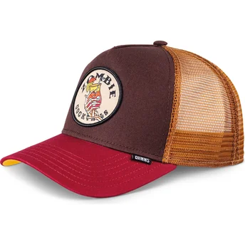 Cappellino trucker marrone e rosso Zombie Cocktails HFT Food di Djinns