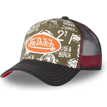 Gorra trucker verde y negra PAT CT de Von Dutch