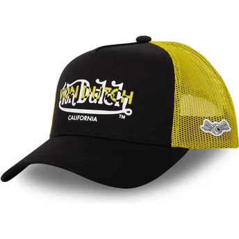 Cappellino trucker nero e giallo BLA CT di Von Dutch