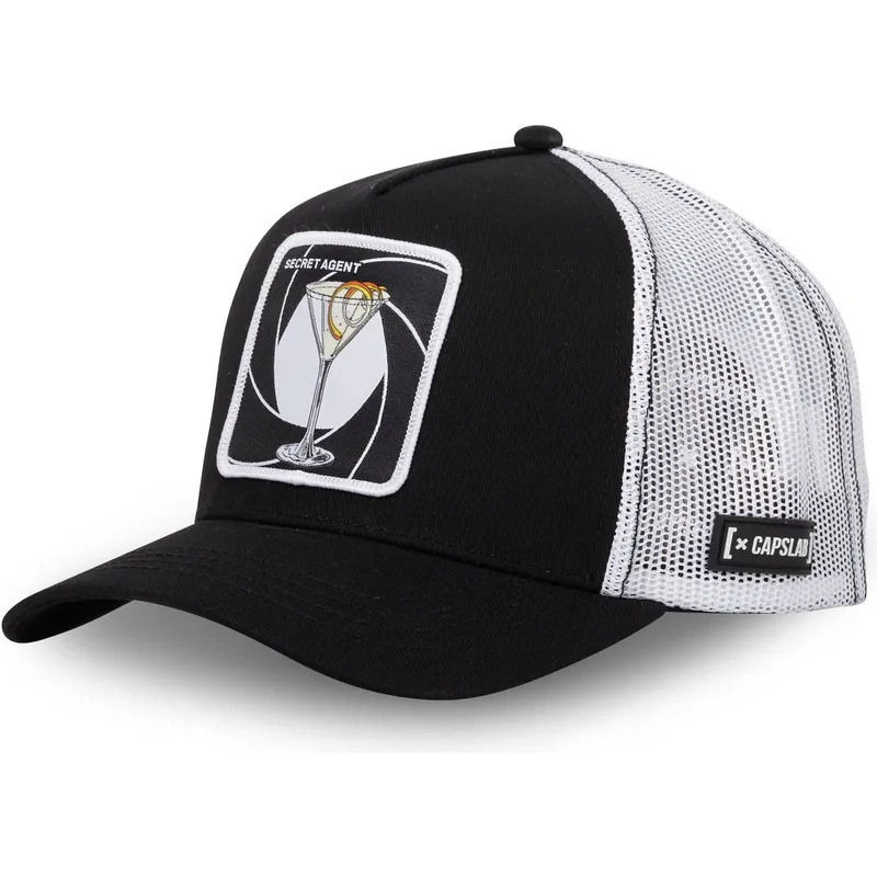 cappellino-trucker-nero-e-bianco-martini-secret-agent-sec-cocktails-di-capslab