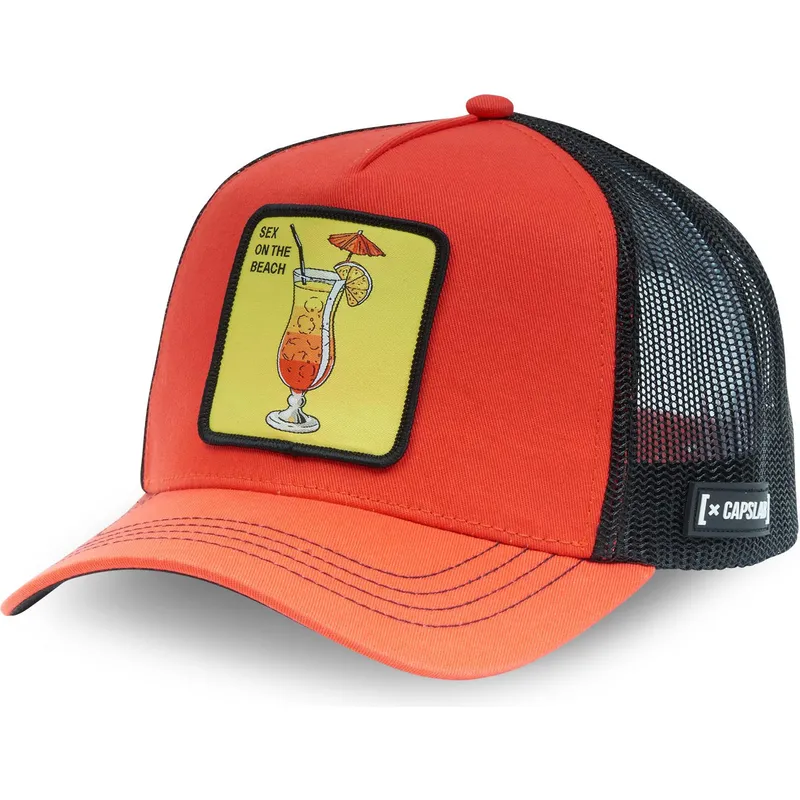 cappellino-trucker-arancione-e-nero-sex-on-the-beach-sex-cocktails-di-capslab