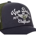 von-dutch-crew11-grey-and-green-trucker-hat