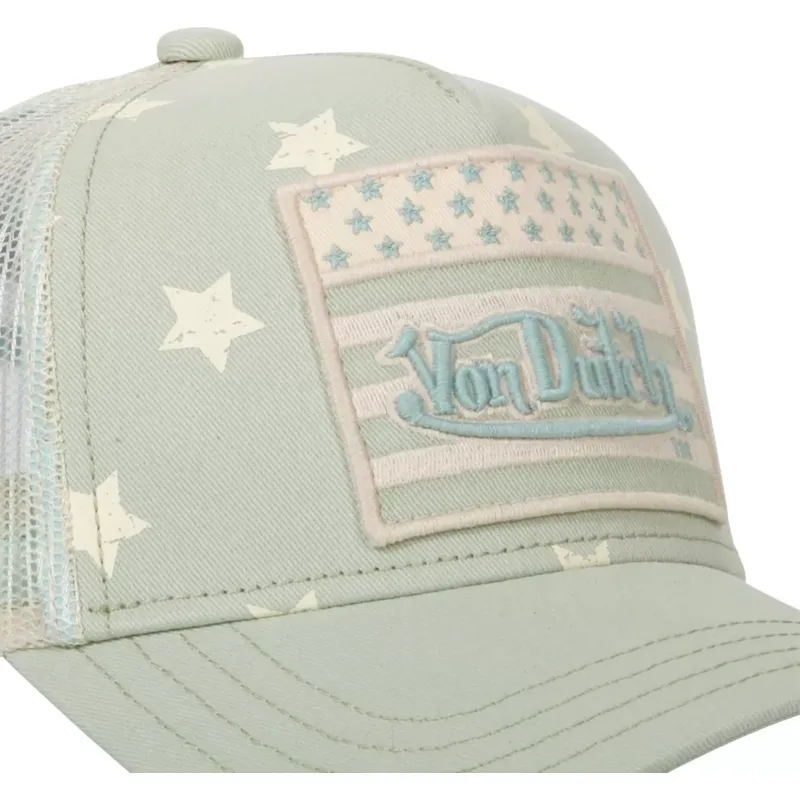 cappellino-trucker-verde-star-s-di-von-dutch