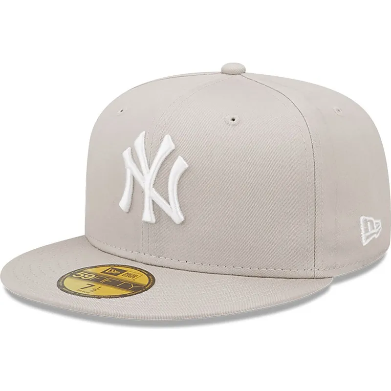 beige-justerbar-59fifty-league-essential-flad-kasket-fra-new-york-yankees-mlb-fra-new-era
