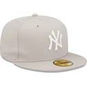 beige-justerbar-59fifty-league-essential-flad-kasket-fra-new-york-yankees-mlb-fra-new-era