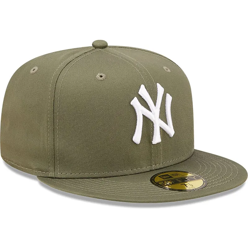 flad-gron-fitted-kasket-59fifty-league-essential-fra-new-york-yankees-mlb-af-new-era