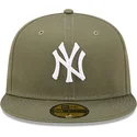 gorra-plana-verde-ajustada-59fifty-league-essential-de-new-york-yankees-mlb-de-new-era