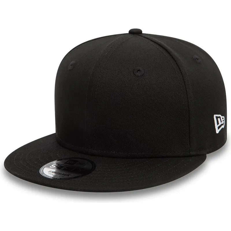 sort-flad-snapback-9fifty-bomuldshue-fra-new-era