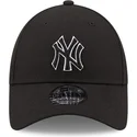 new-era-new-york-yankees-mlb-9forty-pop-outline-svart-justerbar-bojd-keps-med-svart-logotyp