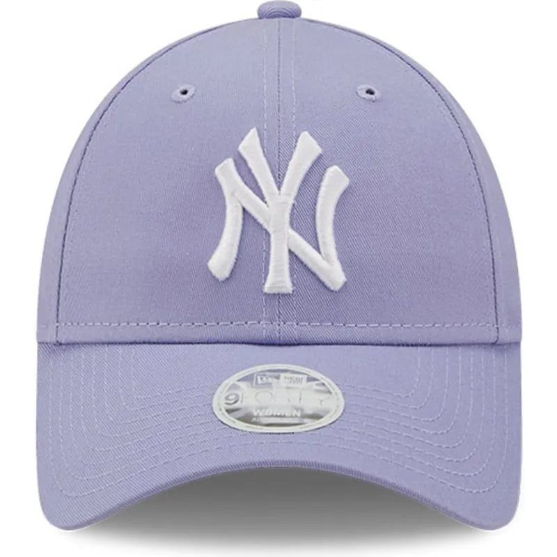 justerbar-lila-bojd-keps-for-kvinnor-9forty-league-essential-new-york-yankees-mlb-fran-new-era