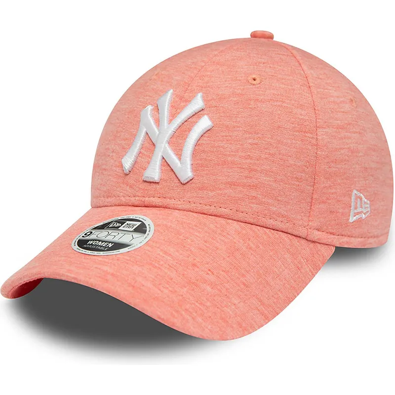 rozowa-zakrzywiona-czapka-regulowana-dla-kobiet-9forty-jersey-new-york-yankees-mlb-od-new-era