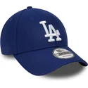 los-angeles-dodgers-mlb-new-era-9forty-diamond-era-essential-verstellbare-blaue-kappe-mit-gebogenem-schirm