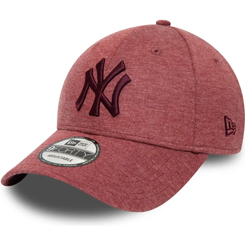 cappelli-curva-rosso-cinghia-regolabile-granate-granate-9forty-jersey-essential-dei-new-york-yankees-mlb-di-new-era cappelli-curva-rosso-cinghia-regolabile-granate-granate-9forty-jersey-essential-dei-new-york-yankees-mlb-di-new-era