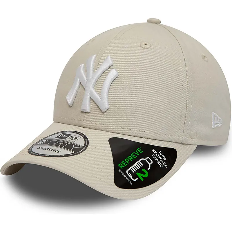 bezowa-zakrzywiona-czapka-regulowana-9forty-repreve-league-essential-new-york-yankees-mlb-od-new-era