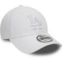 gorra-curva-blanca-ajustable-con-logo-blanco-9forty-league-essential-de-los-angeles-dodgers-mlb-de-new-era