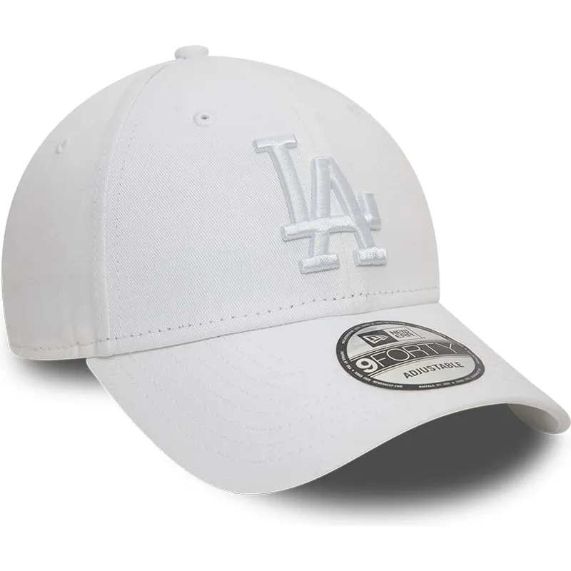 cappellino-con-visiera-curva-bianco-regolabile-con-logo-bianco-9forty-league-essential-dei-los-angeles-dodgers-mlb-di-new-era