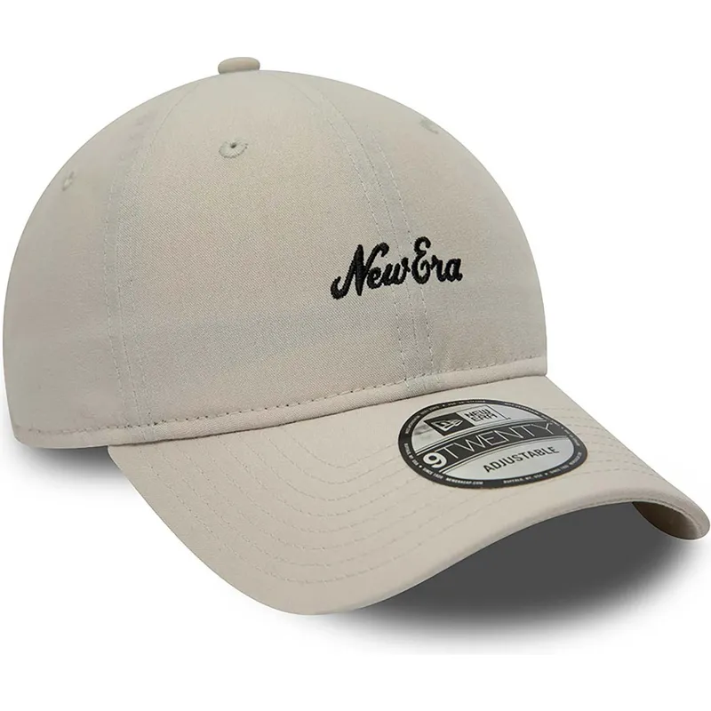 cappellino-curvo-beige-regolabile-9twenty-repreve-heritage-script-di-new-era
