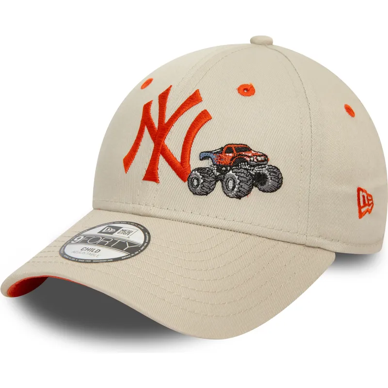 mutzen-gebogen-beige-verstellbares-band-fur-kinder-9forty-graphic-monster-truck-der-new-york-yankees-mlb-von-new-era mutzen-gebogen-beige-verstellbares-band-fur-kinder-9forty-graphic-monster-truck-der-new-york-yankees-mlb-von-new-era