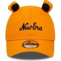 gorra-curva-naranja-ajustable-para-nino-9forty-script-animal-de-new-era