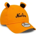 gorra-curva-naranja-ajustable-para-nino-9forty-script-animal-de-new-era