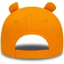 casquette-courbee-orange-ajustable-pour-enfant-9forty-script-animal-new-era